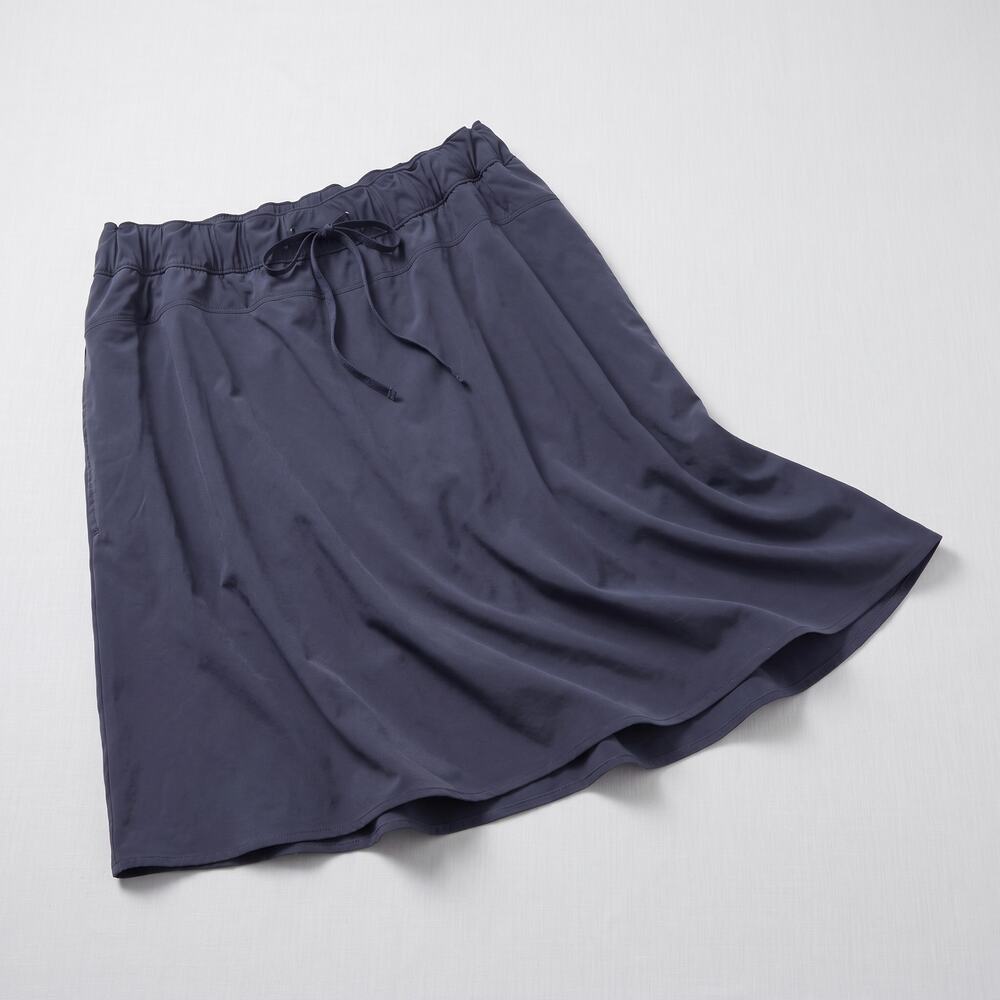 Talbots Stretch Quick Dry Active Skort Navy Blue Drawstring Womens Plus Size 3X